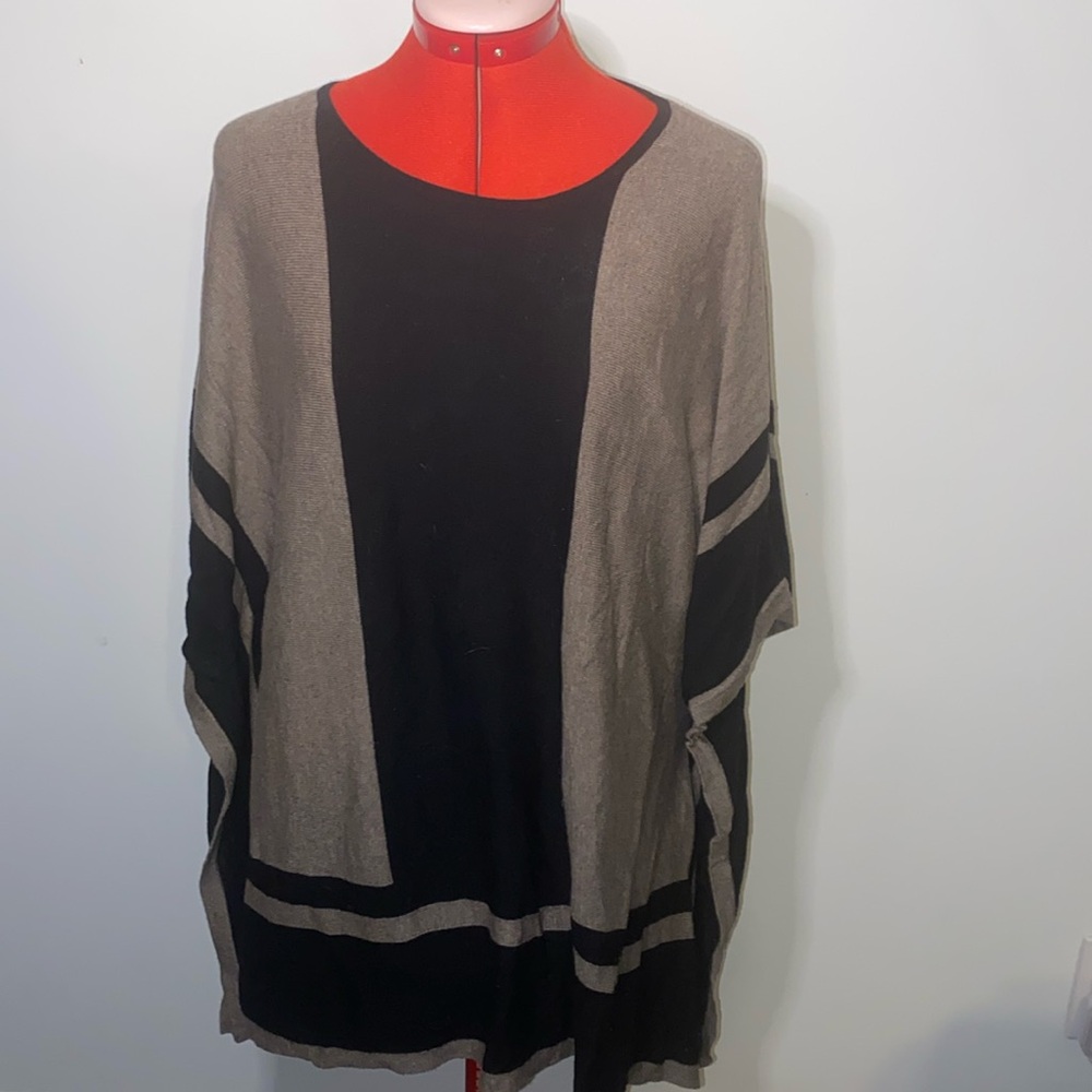 August Silk Poncho Sweater